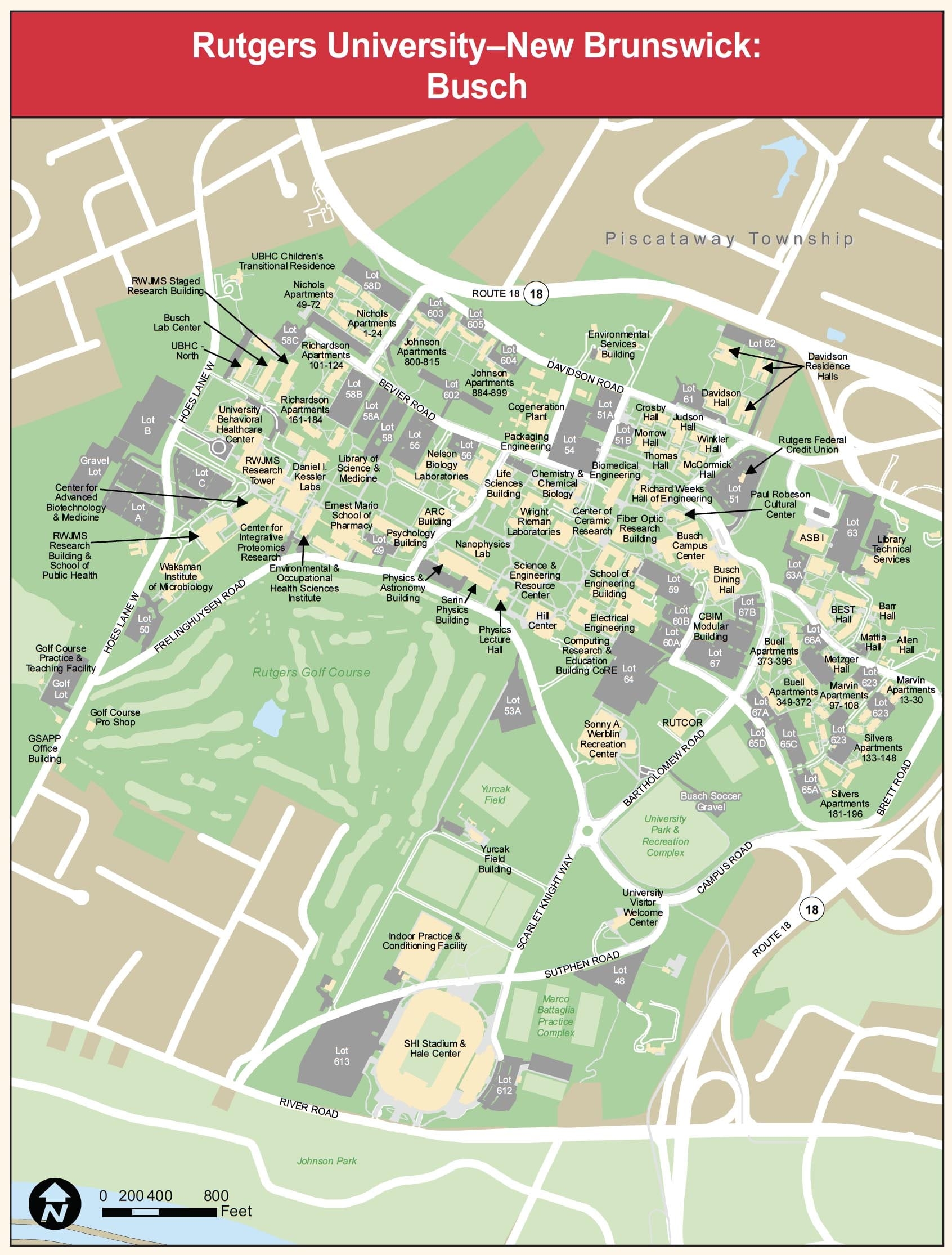 rutgers new brunswick campus map