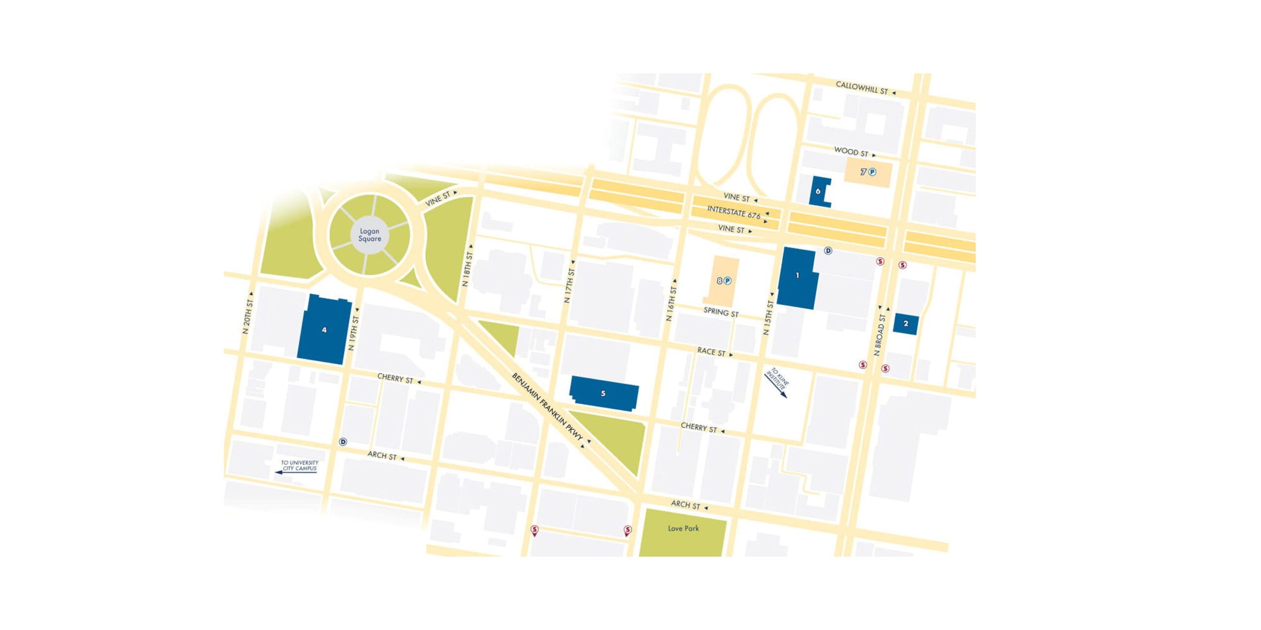 Center City Campus Map