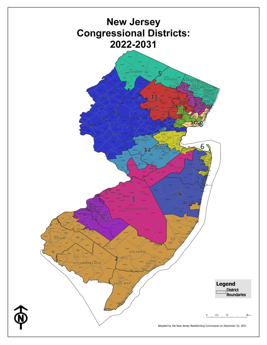Changes To Union County Congressional Municipal Ward District Maps County Of Union New Jersey