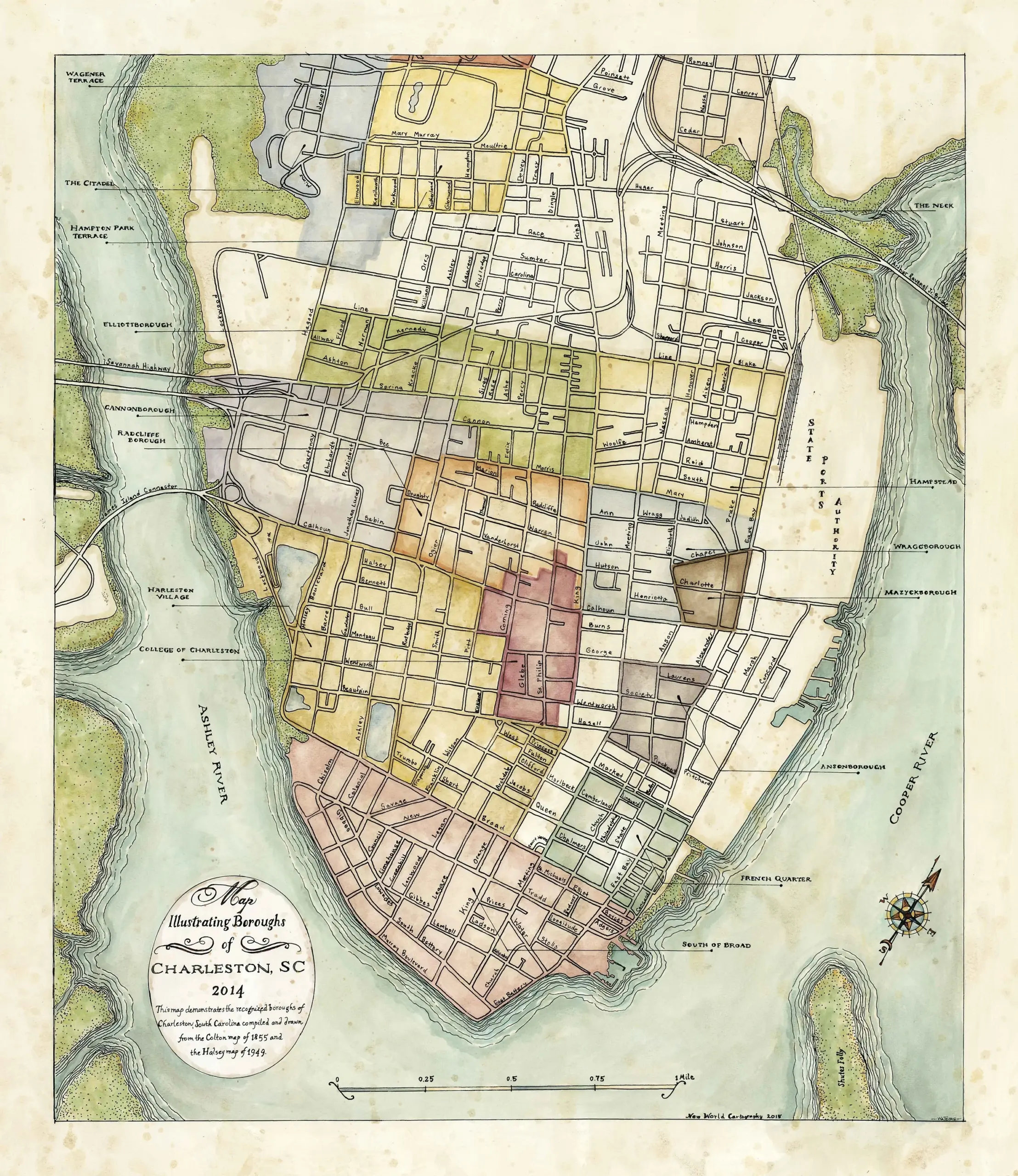 charleston sc city map charleston sc city map