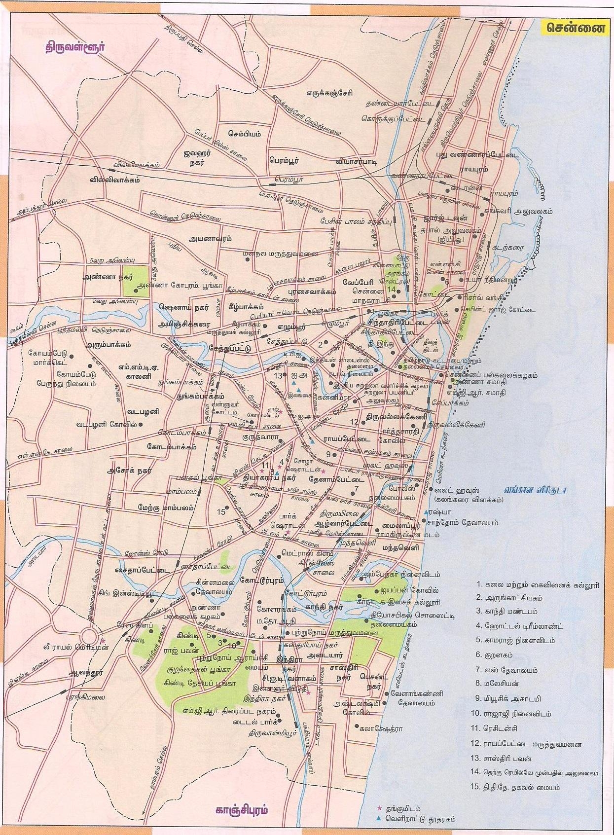 city map chennai city map chennai
