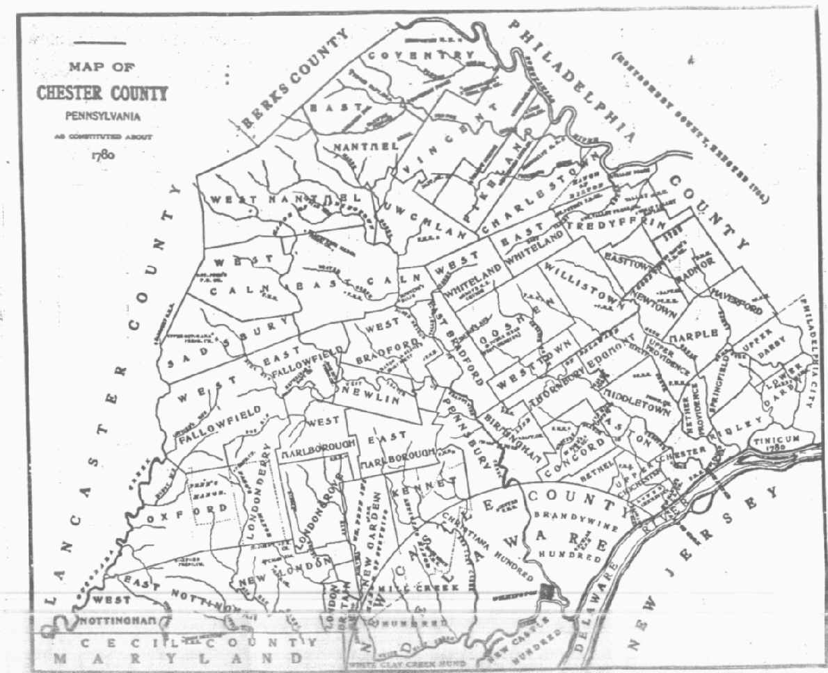 Chester County Pennsylvania Maps