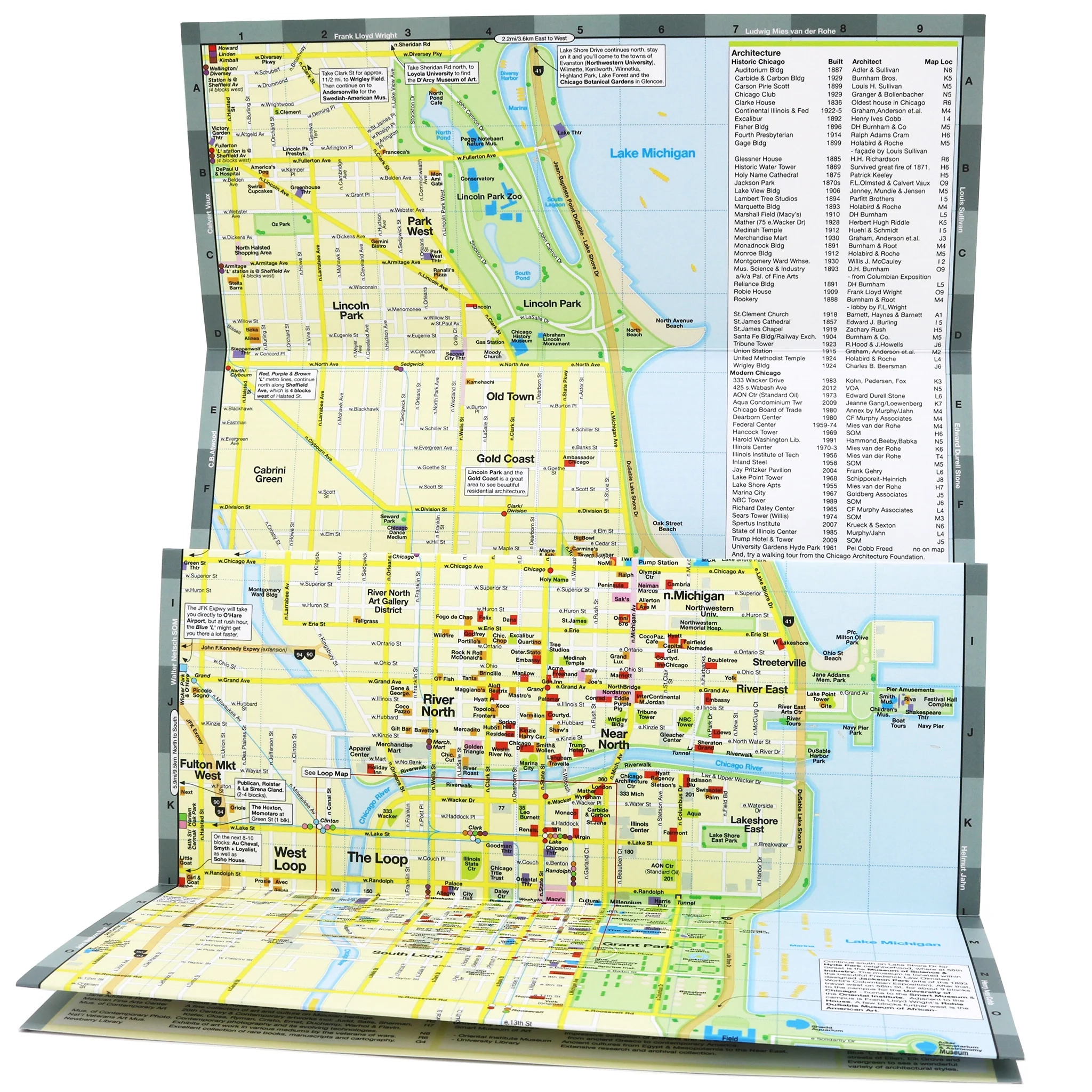 Chicago City Center Foldout Travel Map RED MAPS Red Maps Chicago City Center Foldout Travel Map RED MAPS Red Maps