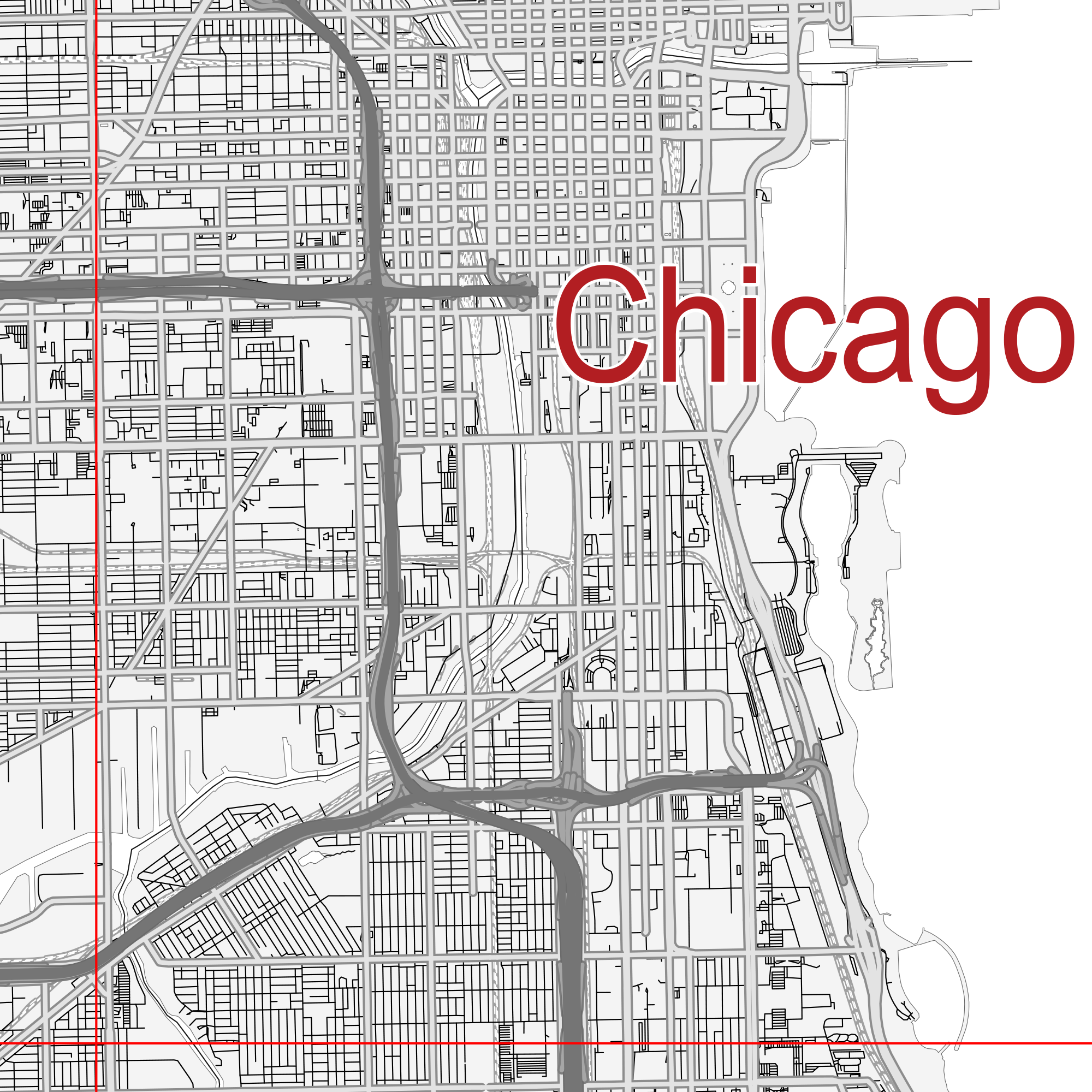 chicago city street map chicago city street map