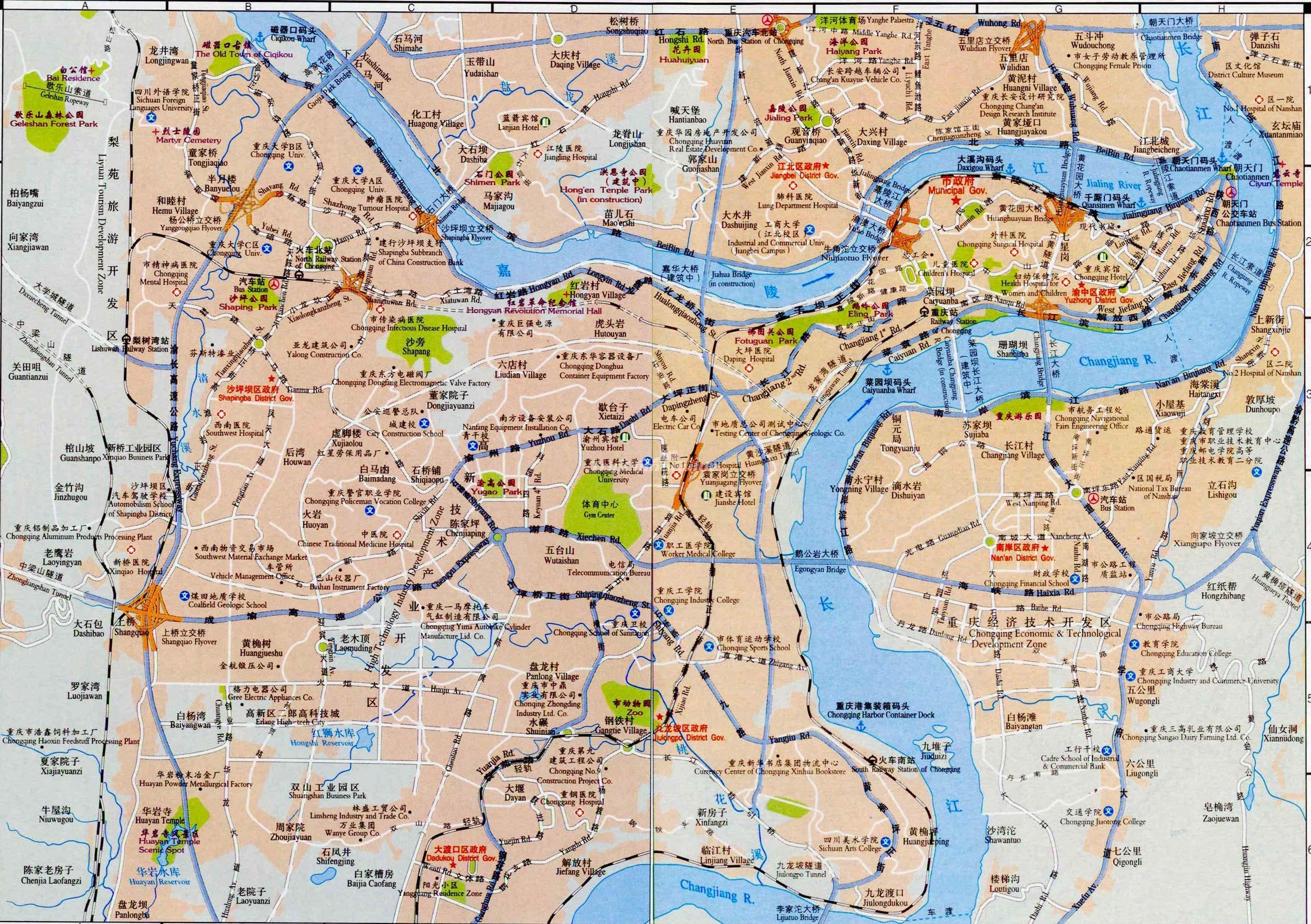 Chongqing Map Maps Of Chongqing