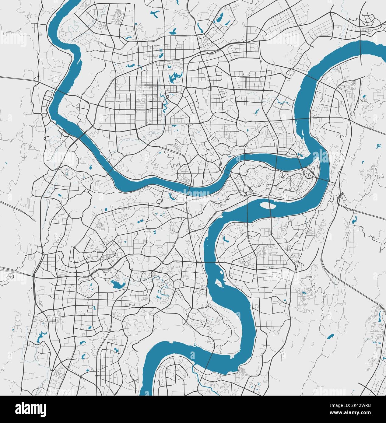 map of chongqing city