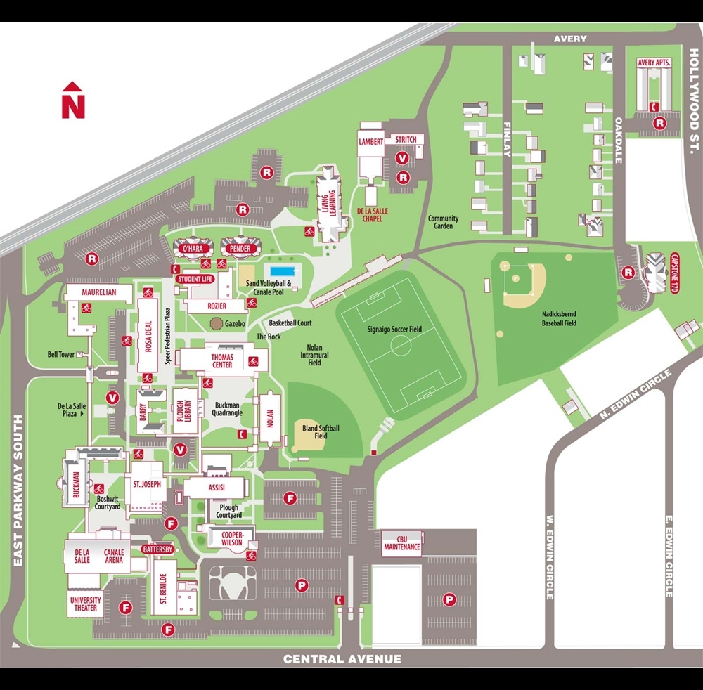 Christian Brothers University Campus Map Christian Brothers University Campus Map