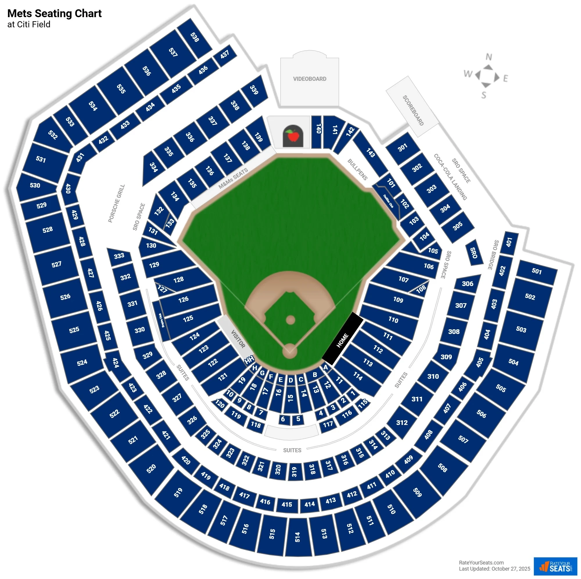 Citi Field Seating Charts RateYourSeats Citi Field Seating Charts RateYourSeats