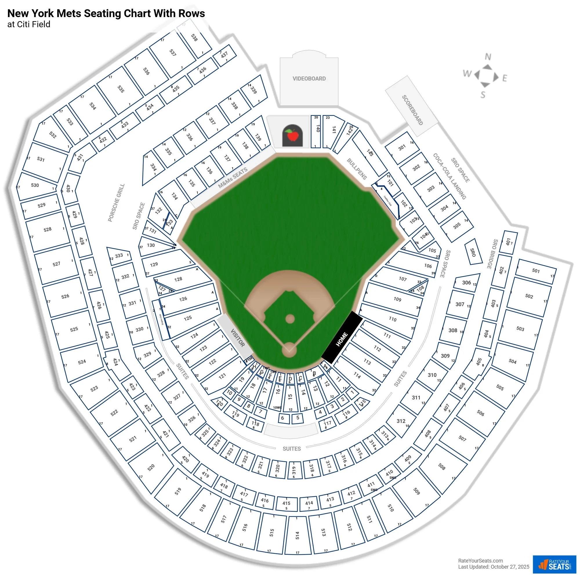 Citi Field Seating Charts RateYourSeats