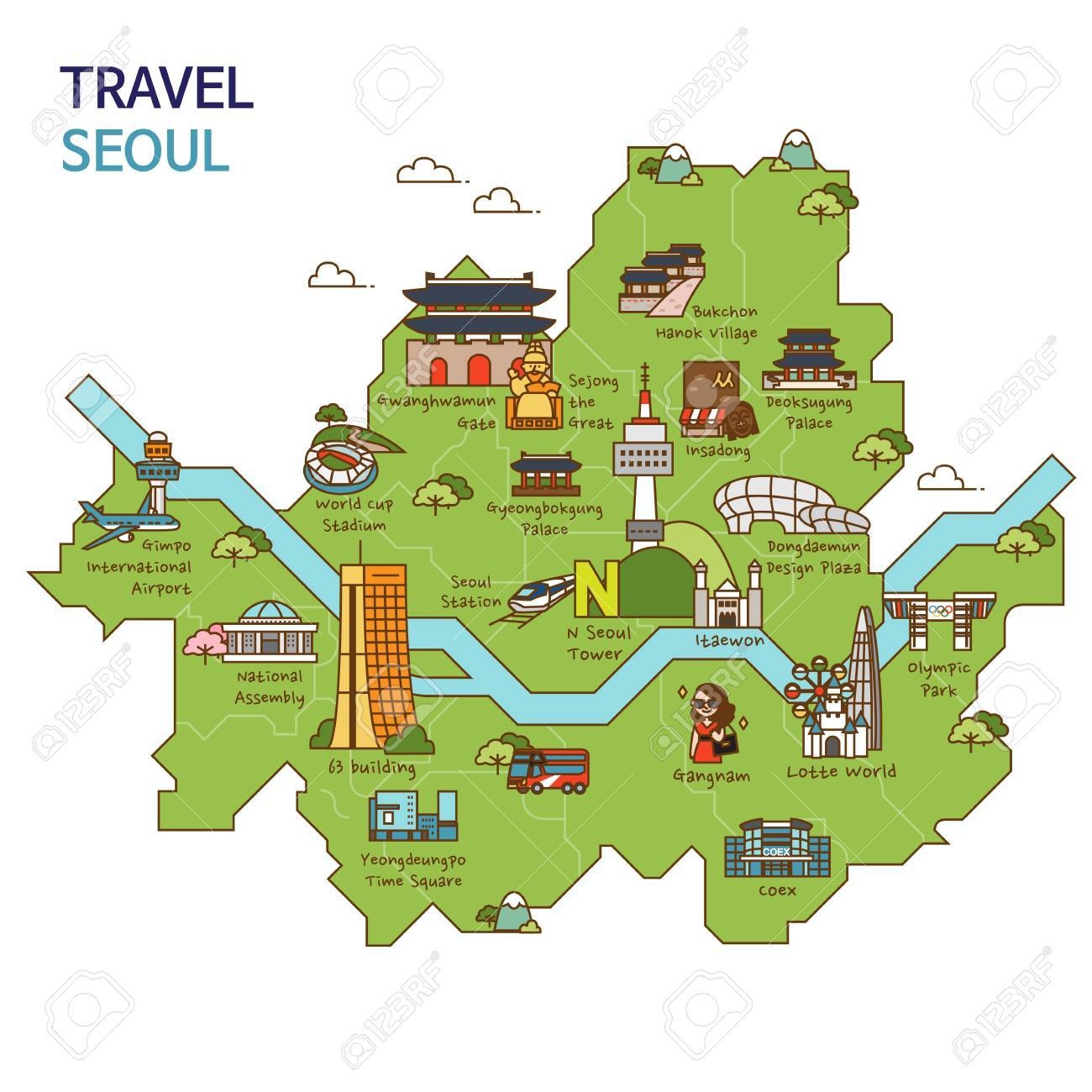 City Tour travel Map Illustration Seoul City South Korea Royalty Free SVG Cliparts Vectors And Stock Illustration Image 84866316 City Tour travel Map Illustration Seoul City South Korea Royalty Free SVG Cliparts Vectors And Stock Illustration Image 84866316