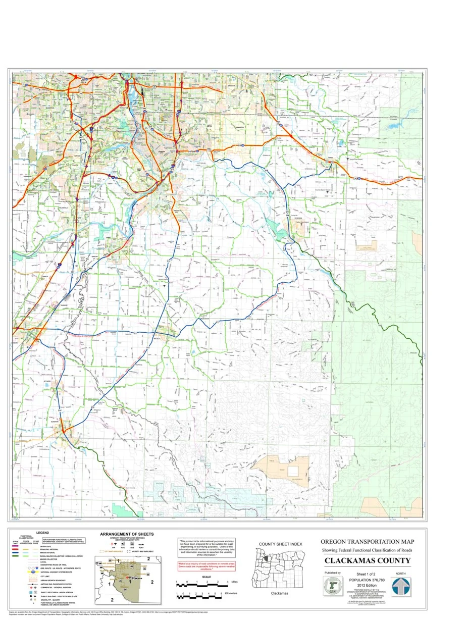 Clackamas County Sheet 1 Map By Avenza Systems Inc Avenza Maps