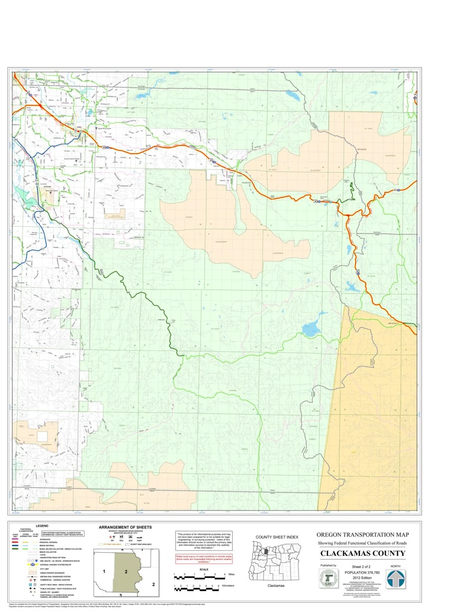 map of clackamas county oregon
