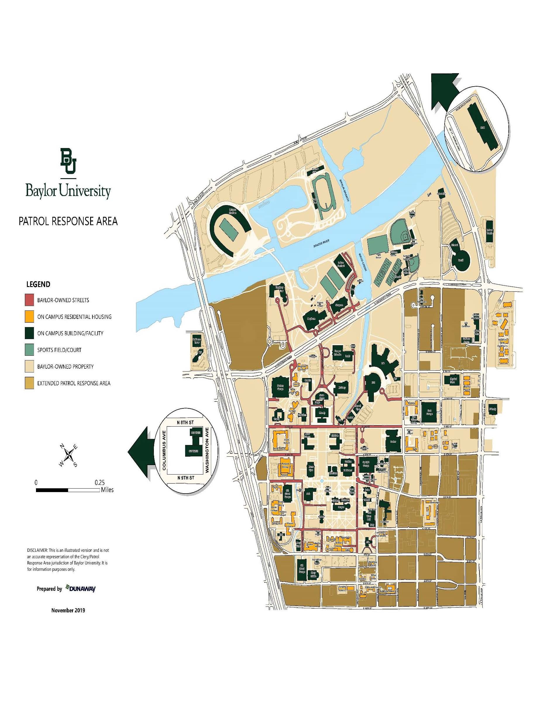 Clery Geography Clery Compliance Baylor University