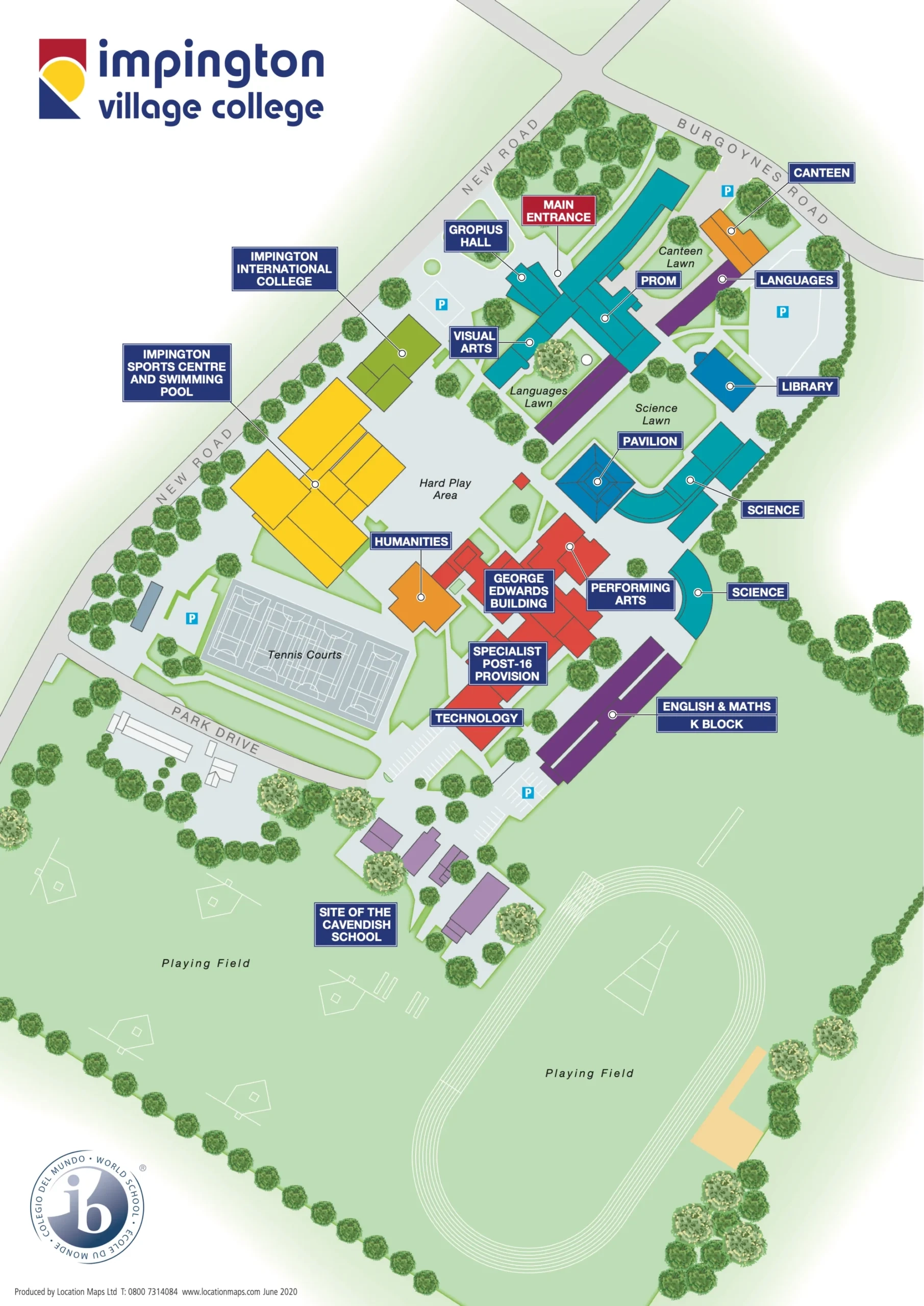College Map Impington Village College