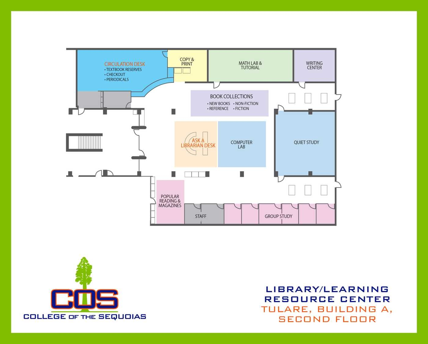 College Of The Sequoias Library LRC Maps College Of The Sequoias Library LRC Maps