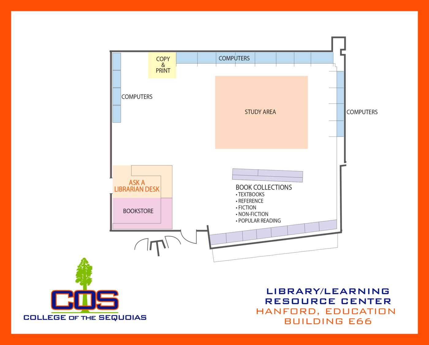 College Of The Sequoias Library LRC Maps College Of The Sequoias Library LRC Maps