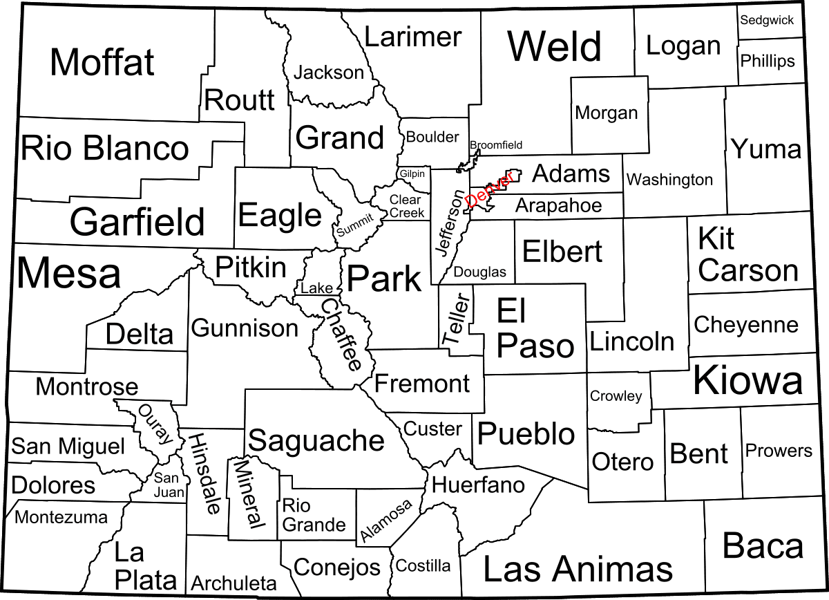 Colorado Counties List Map Towns Uncover Colorado