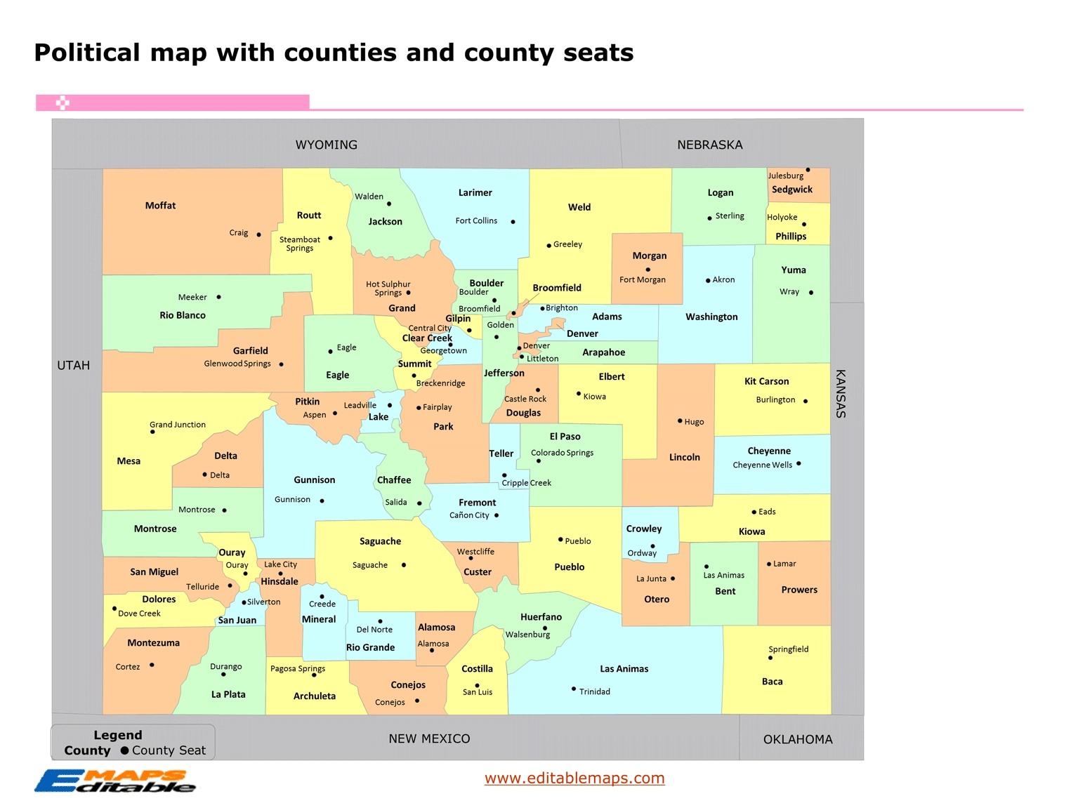 colorado map by county colorado map by county