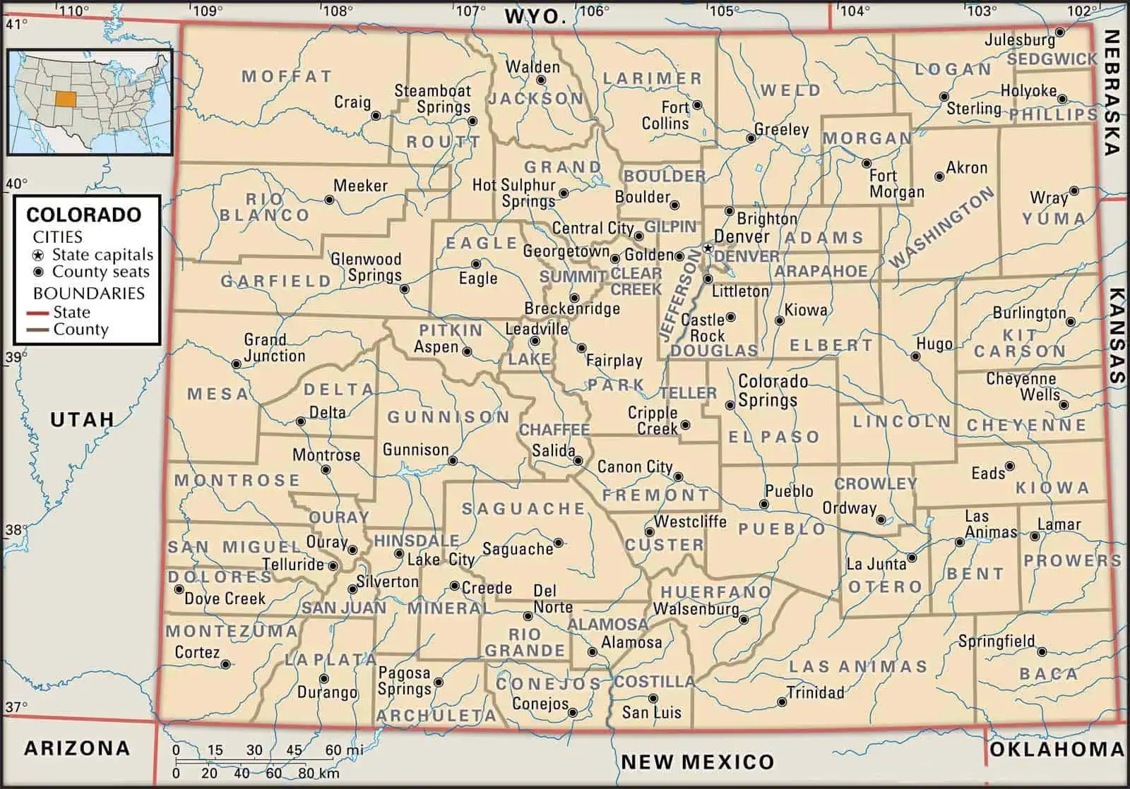 Colorado County Maps Interactive History Complete List Colorado County Maps Interactive History Complete List