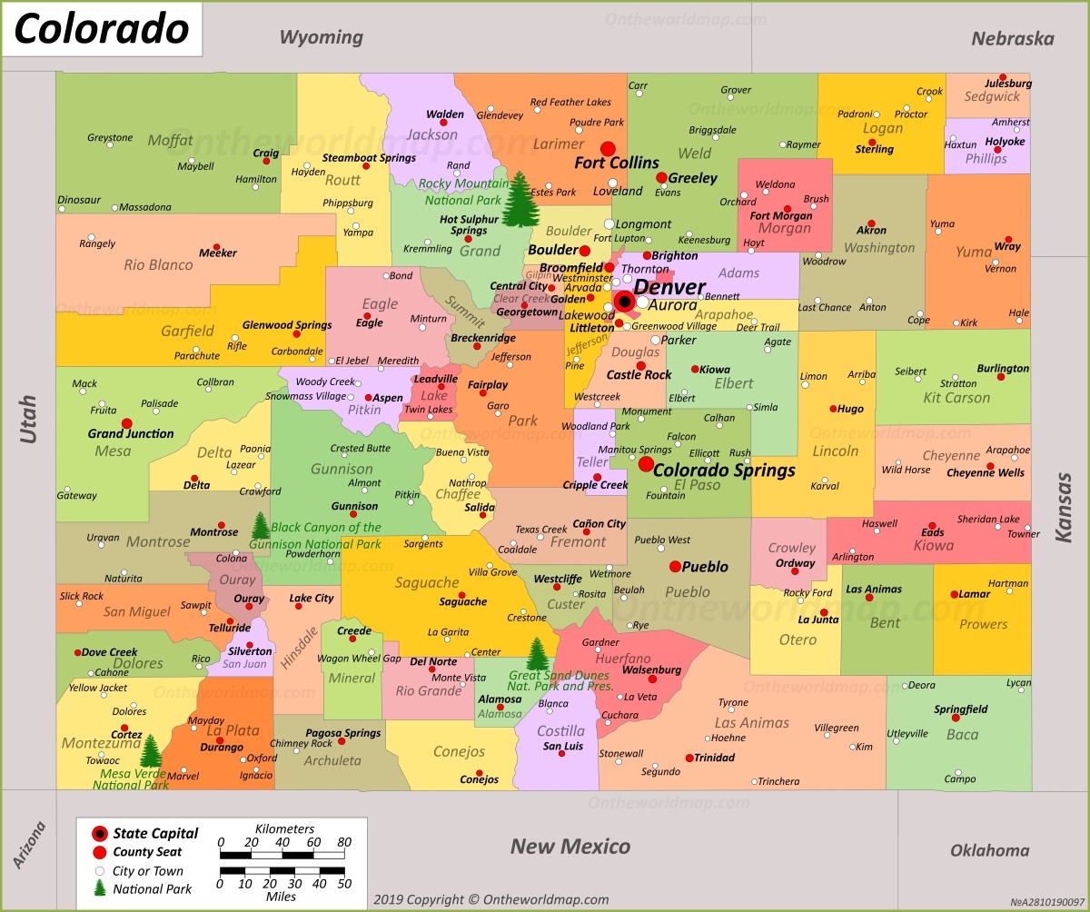 colorado city map colorado city map