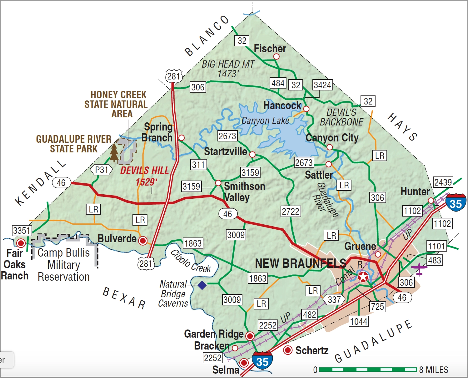 Comal County TX Almanac