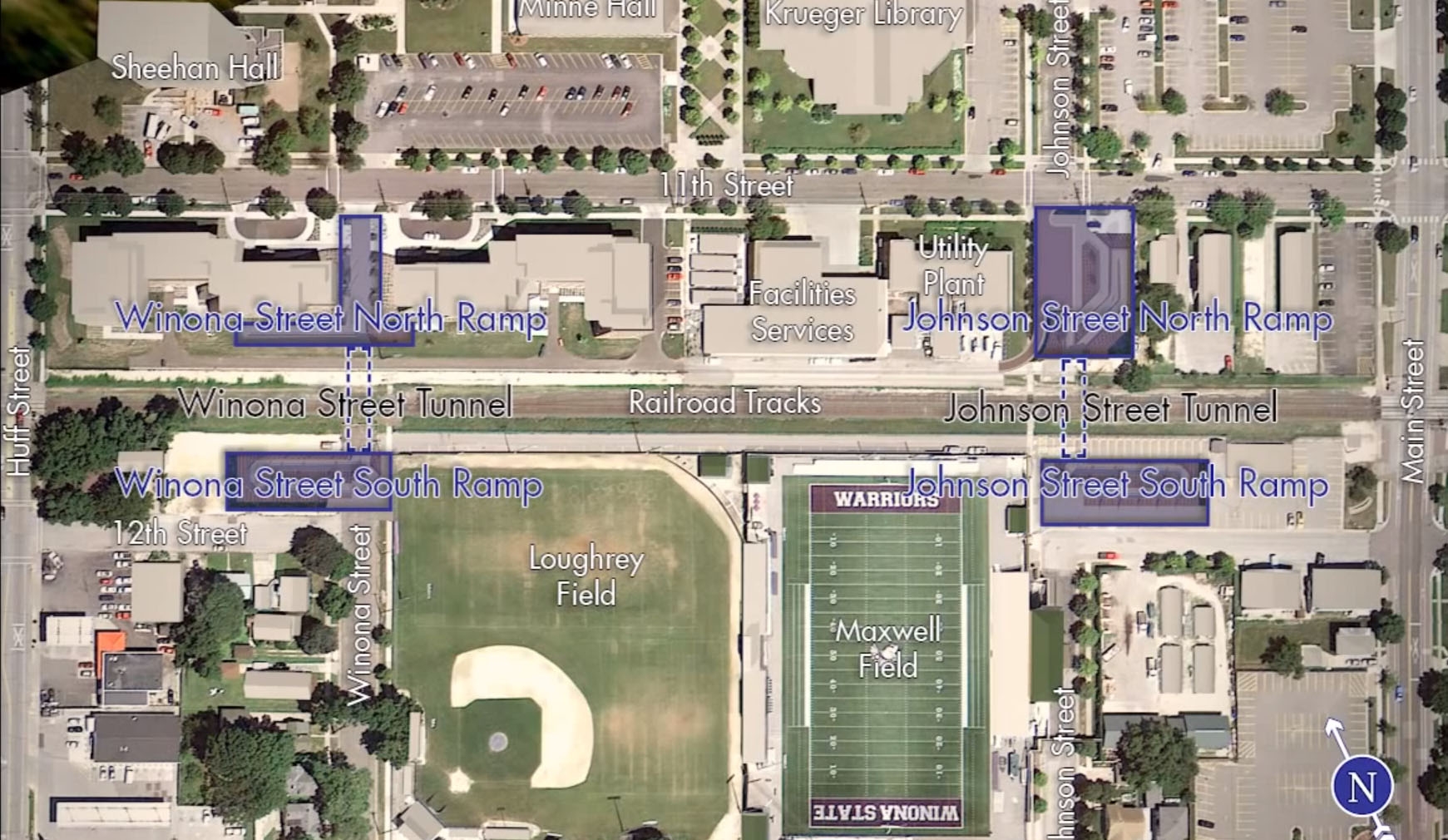 Construction Begins On Pedestrian Tunnels Winona State News