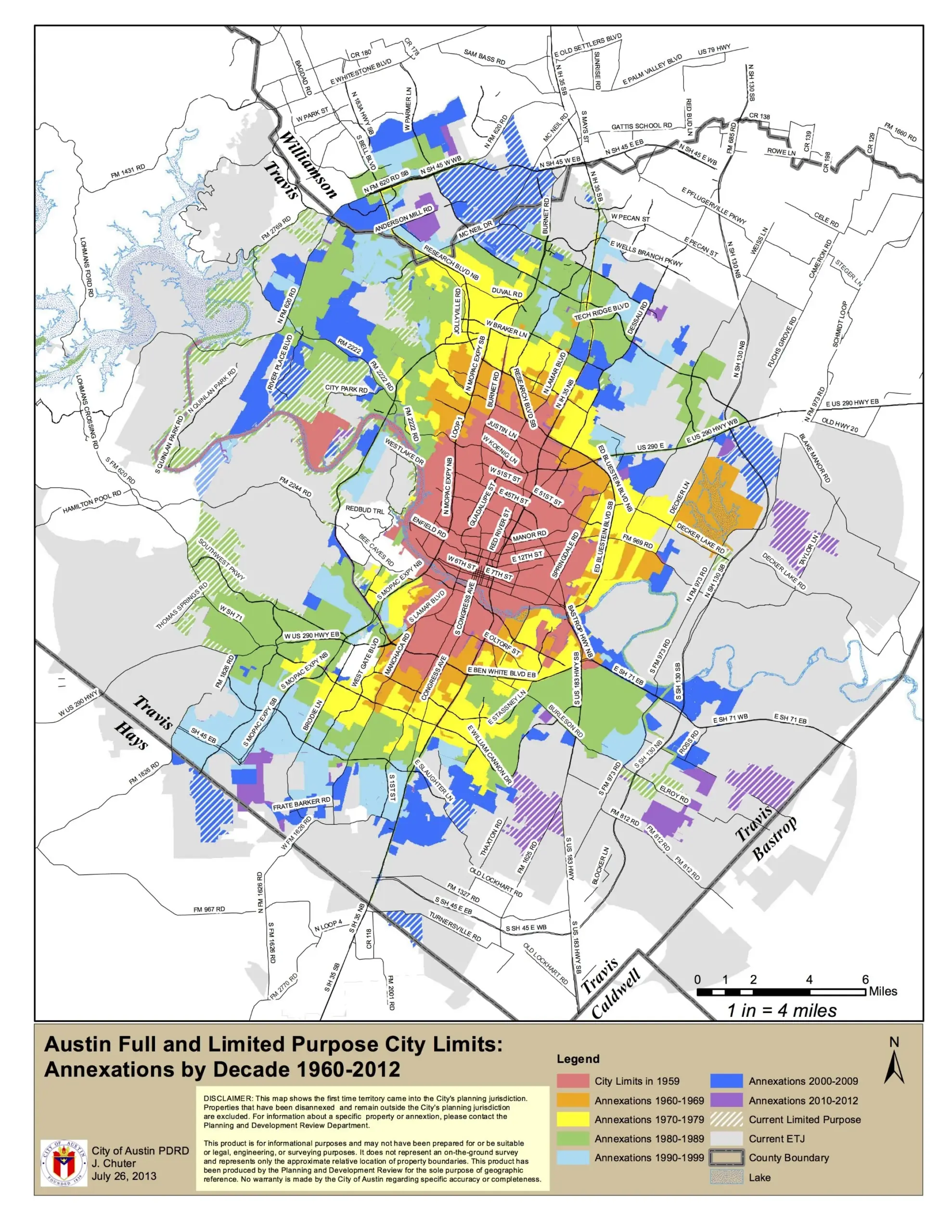 Cool Map Of Austin s Territorial Expansion 1960 2012 R Austin Cool Map Of Austin s Territorial Expansion 1960 2012 R Austin