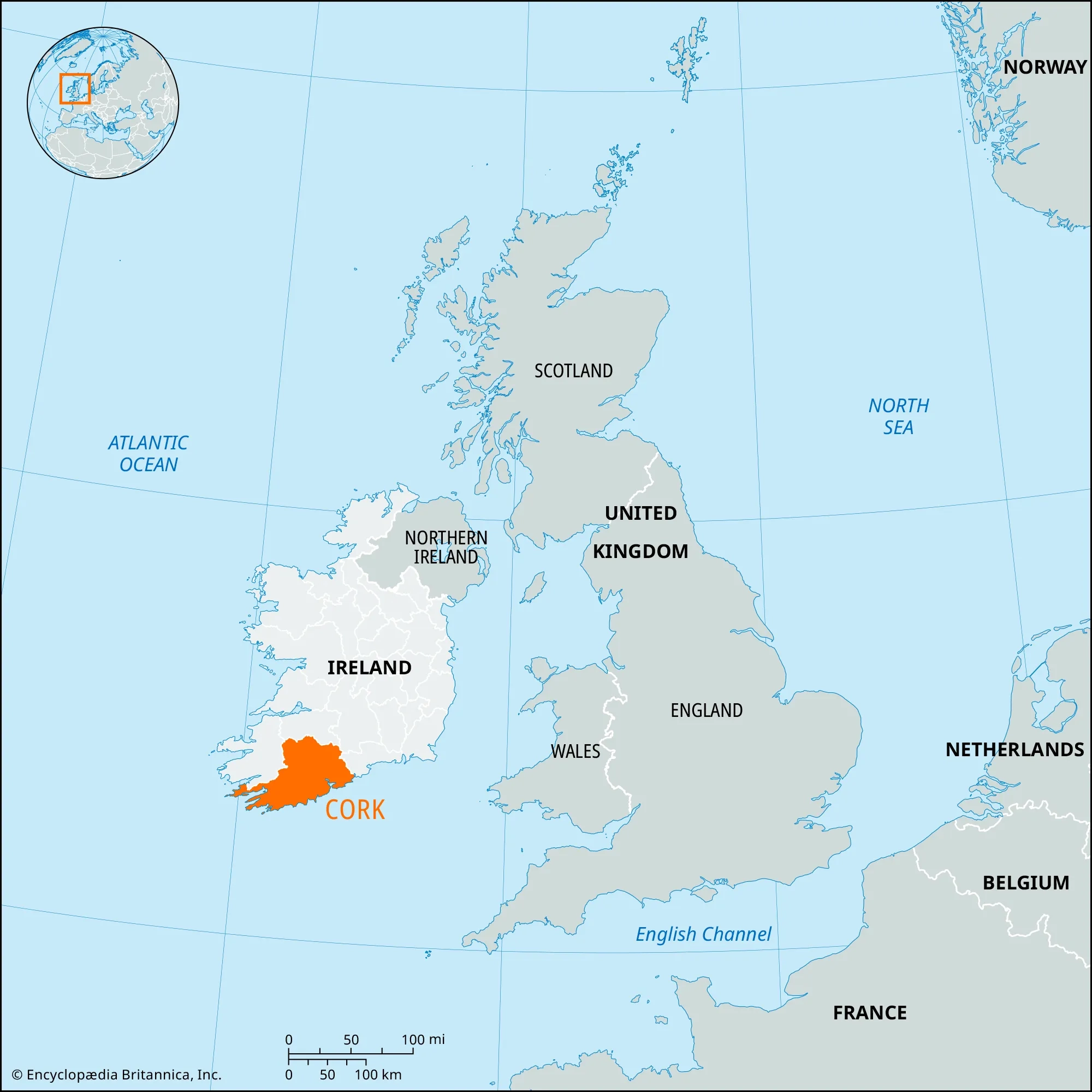 Cork Ireland Map Population Facts Britannica