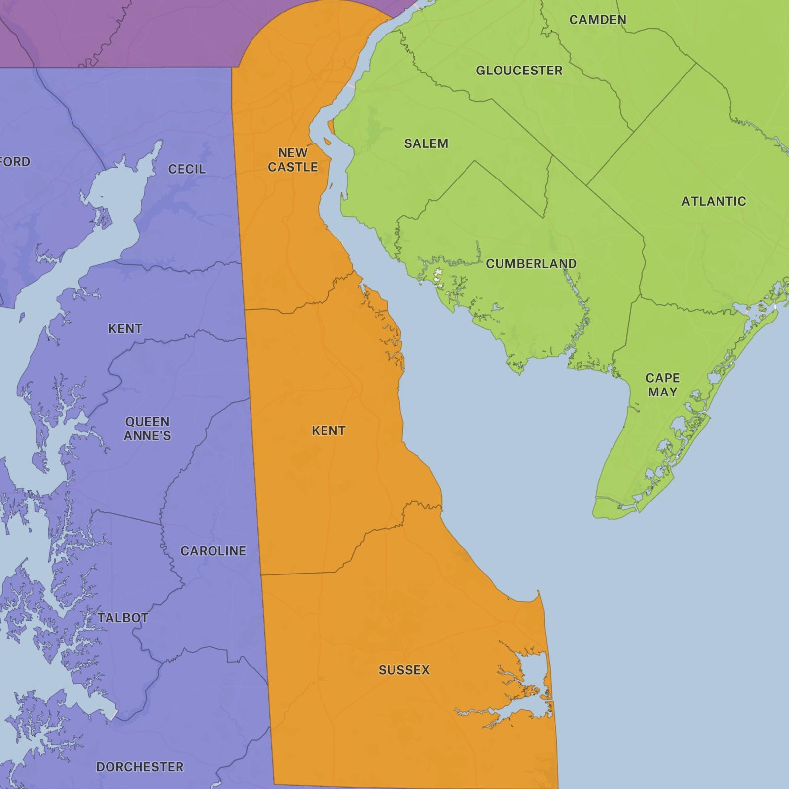 Counties In Delaware