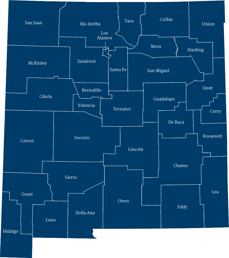 Counties Map NM Counties