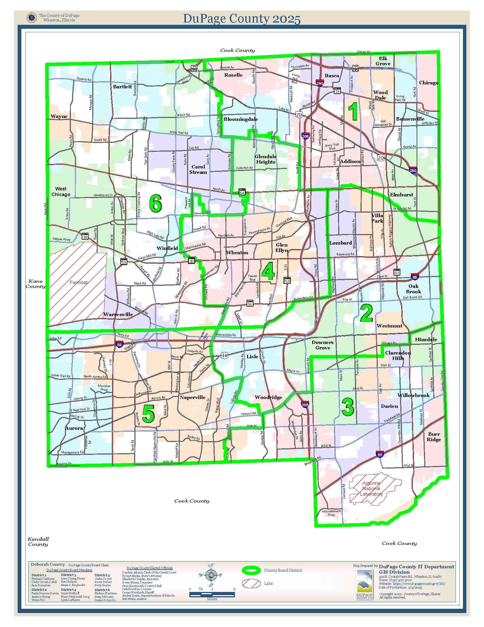 County Board District Map