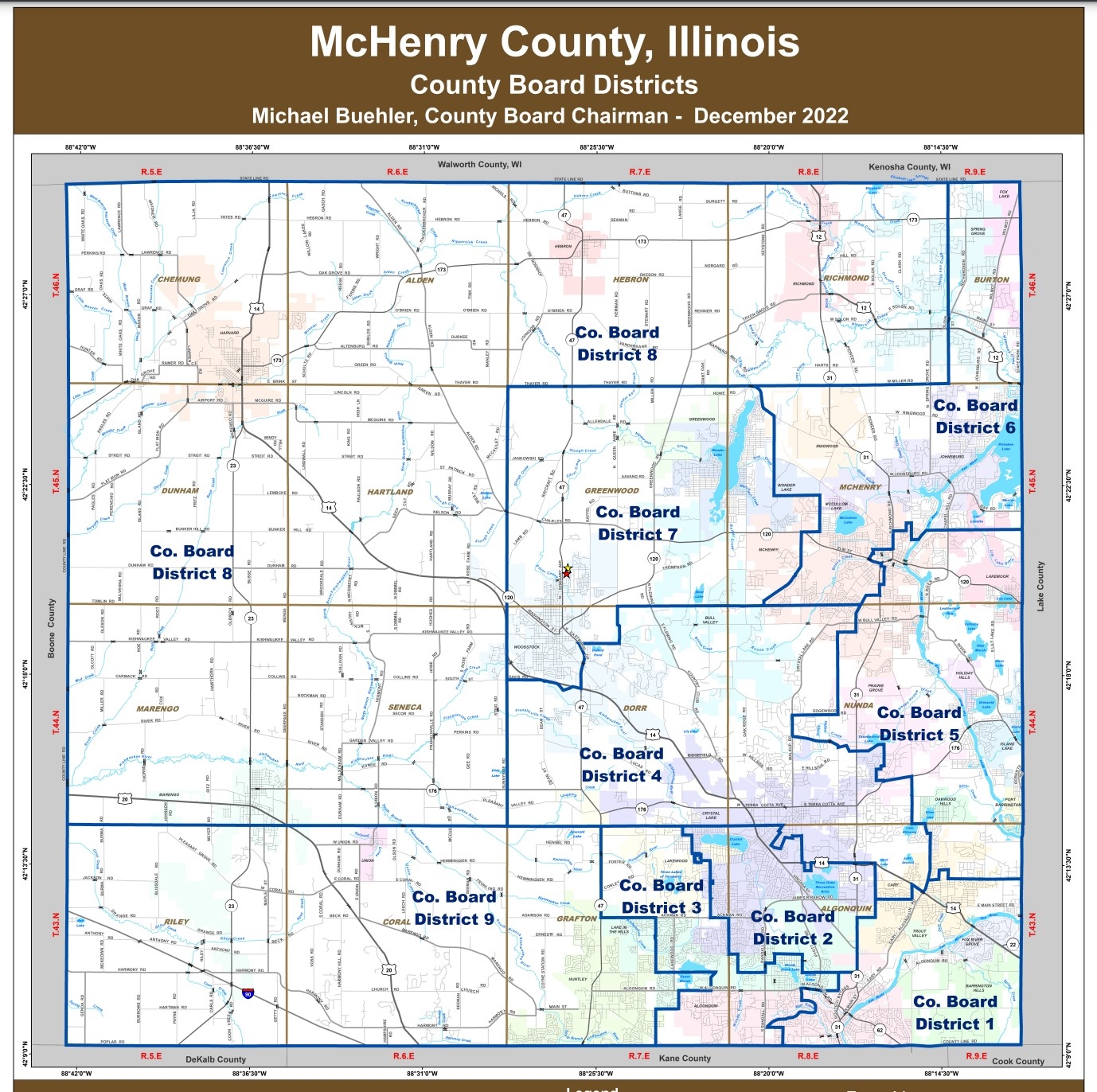 map of mchenry county illinois