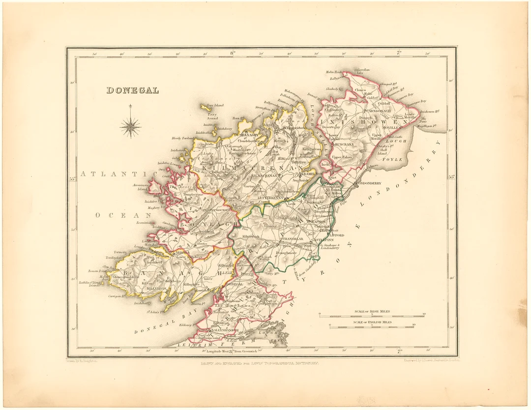 County Donegal Ireland 1846 WardMaps LLC County Donegal Ireland 1846 WardMaps LLC