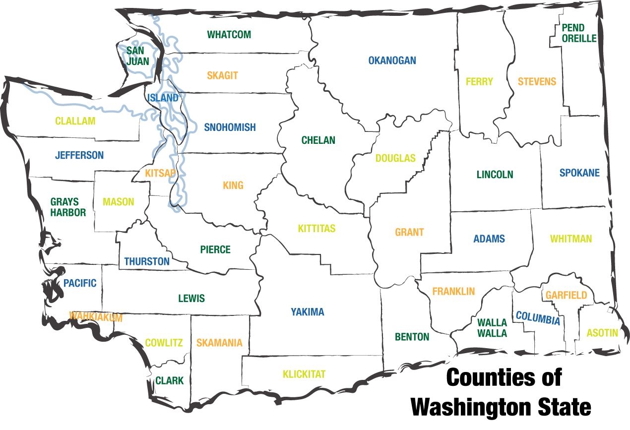 County Map Washington ACO County Map Washington ACO