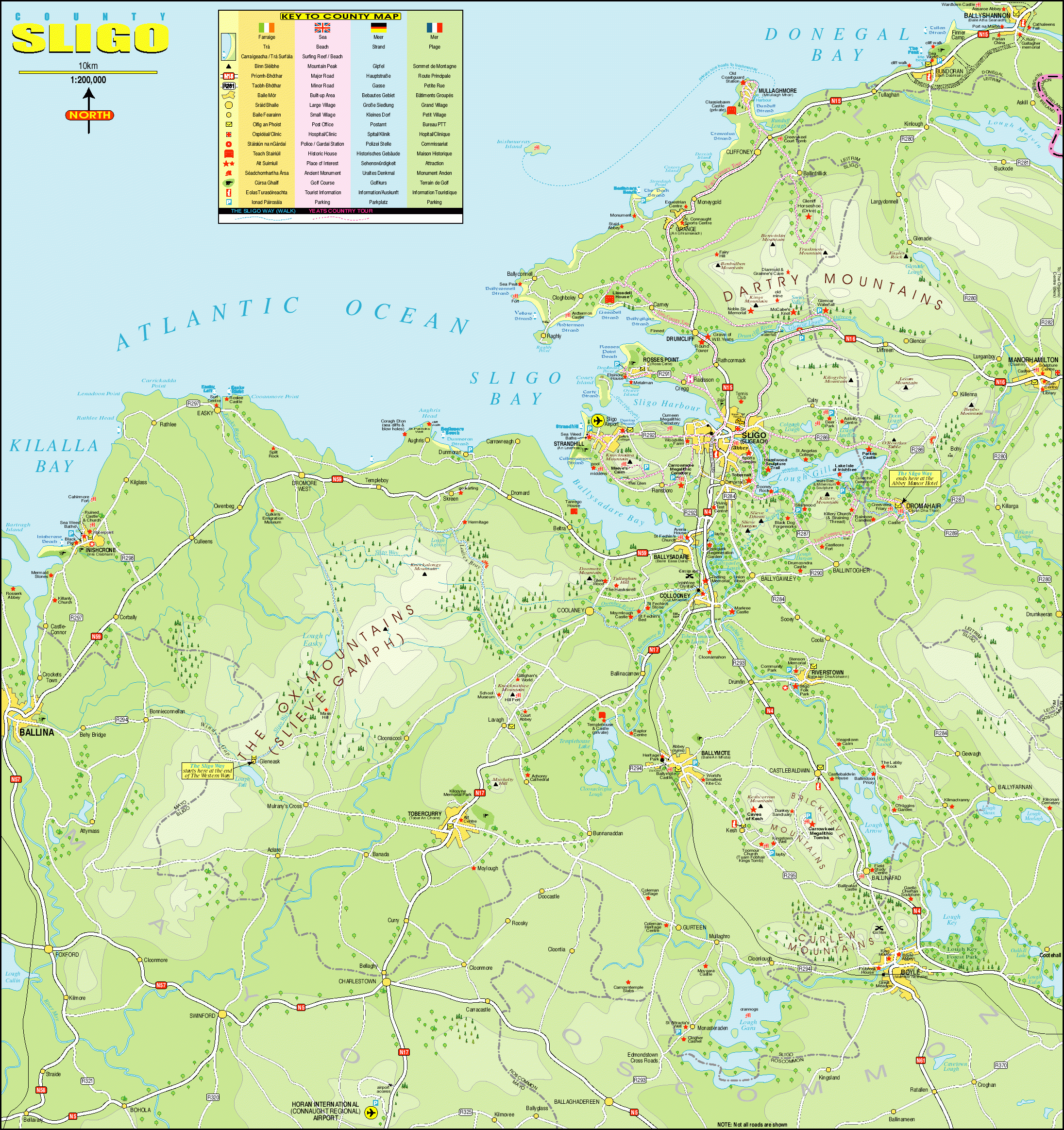 COUNTY SLIGO MAP Shligigh COUNTY SLIGO MAP Shligigh