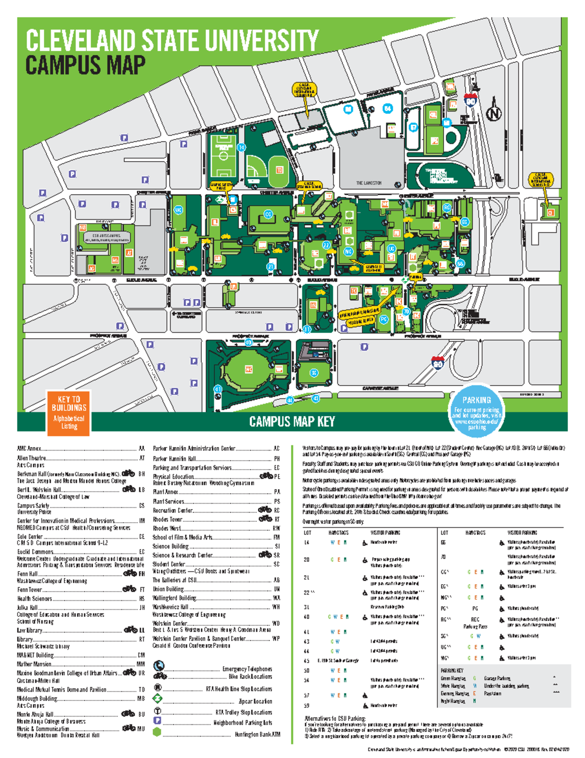 CSU Campus Parking Map And Visitor Information Guide Studocu