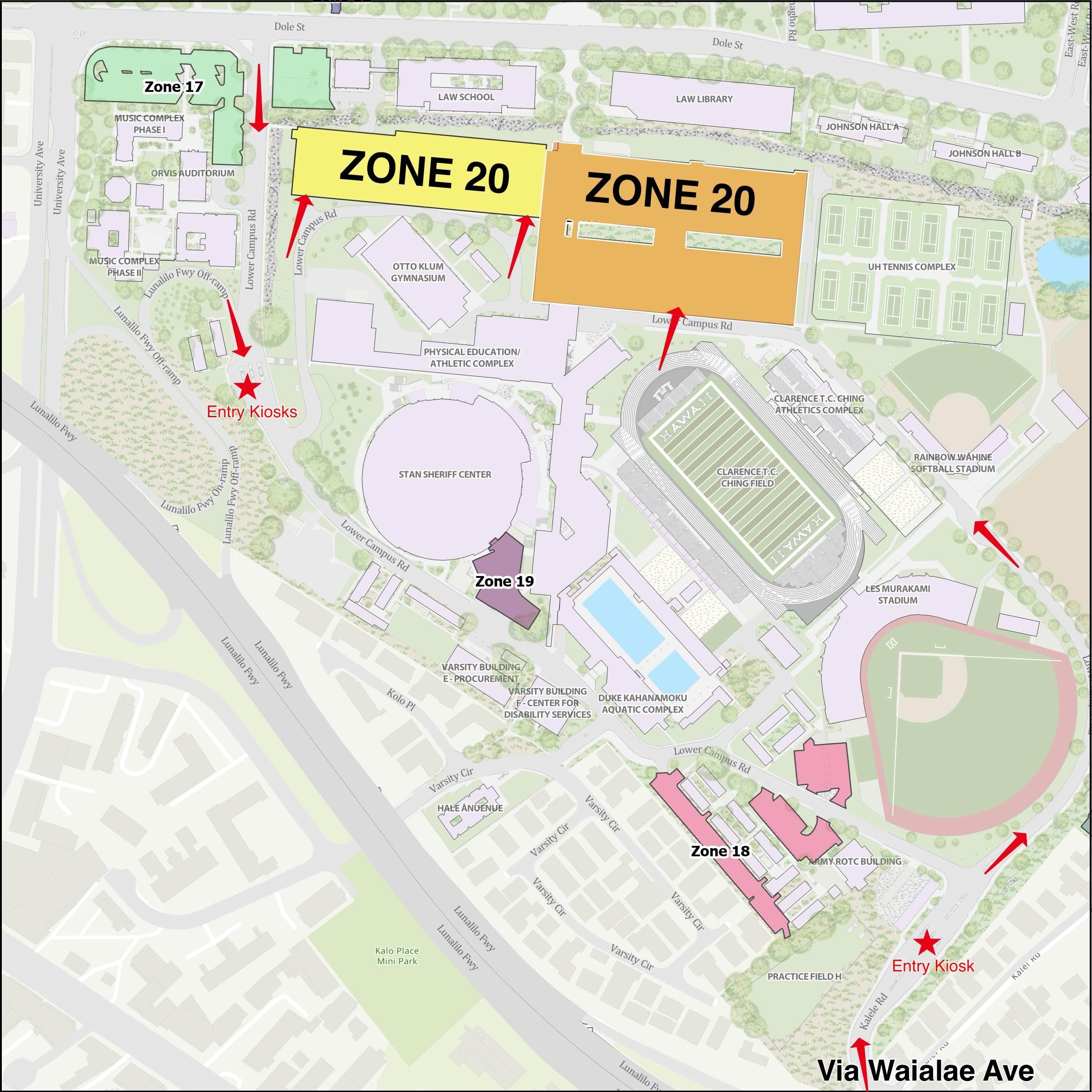 university of hawaii manoa campus map
