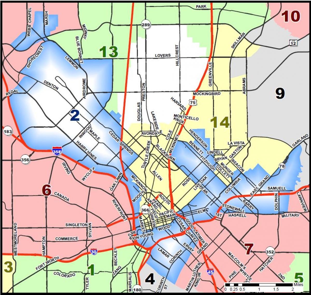 Dallas Zoning Map City Of Dallas Zoning Map Texas USA 