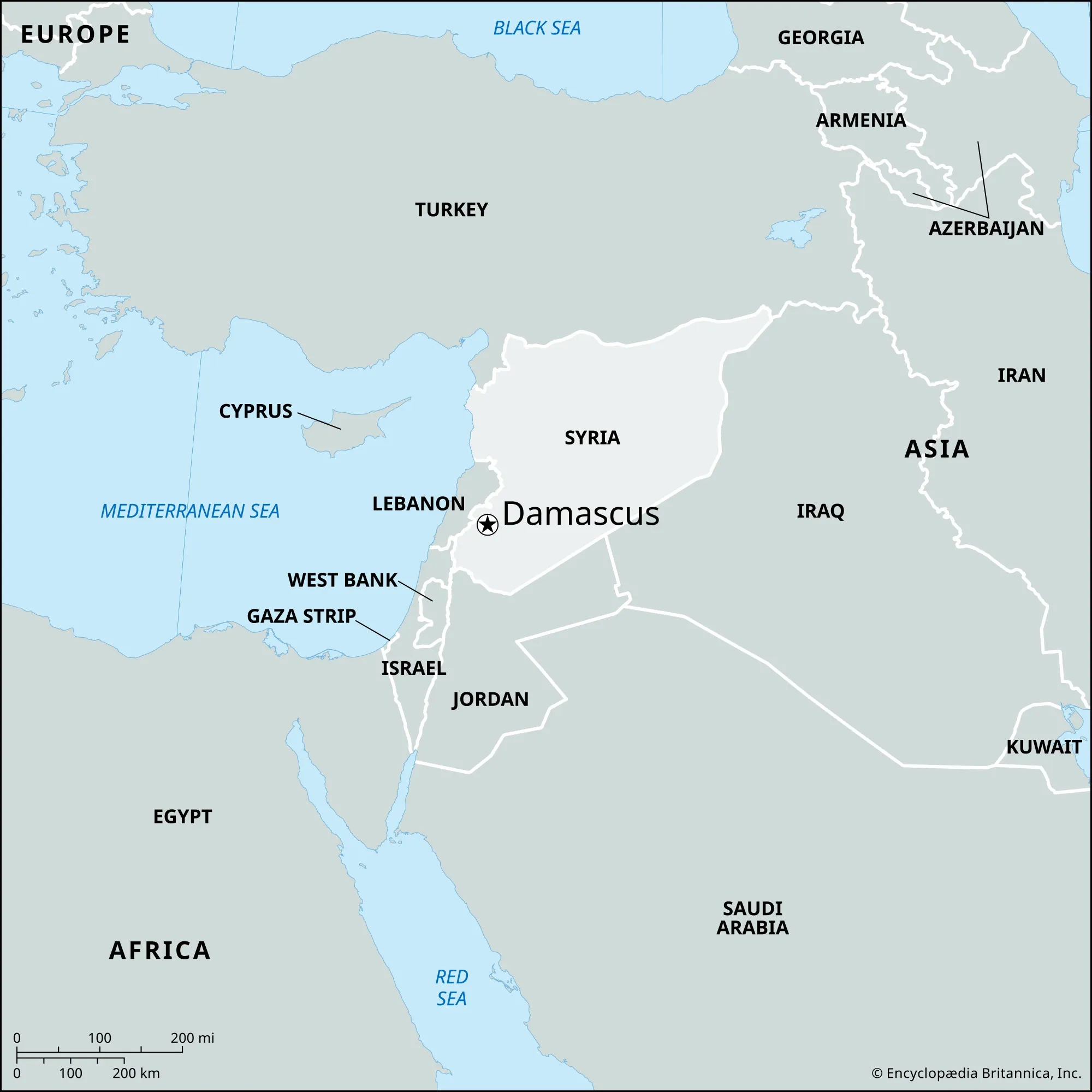 Damascus History Map Syrian Civil War Assad Regime Population Facts Britannica
