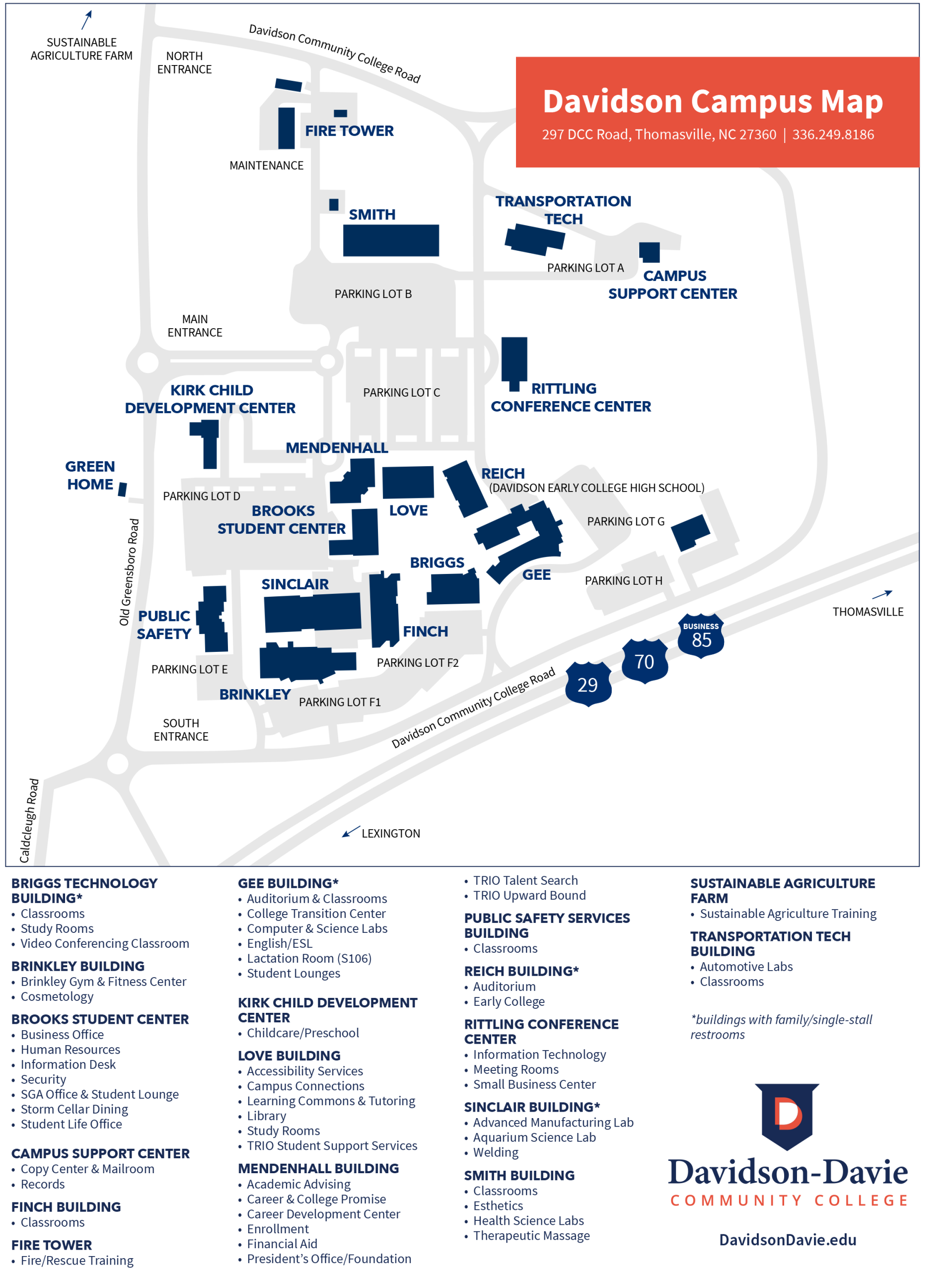 Davidson Campus Map Davidson Davie Community College Davidson Campus Map Davidson Davie Community College