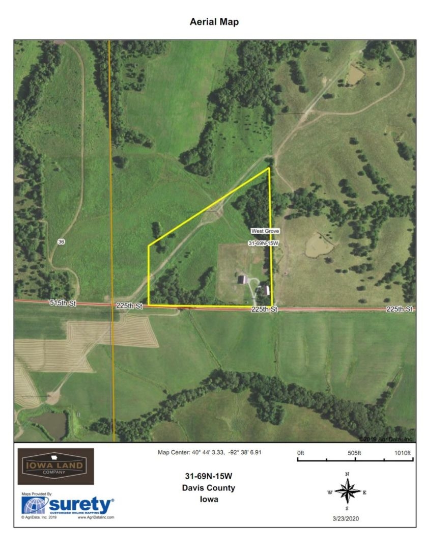 Davis County Iowa 22 Acres With New House And Barn