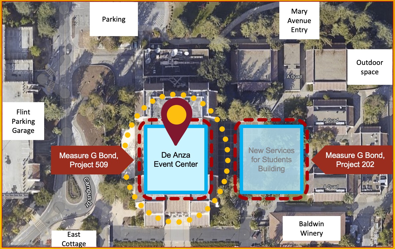 de anza campus map de anza campus map