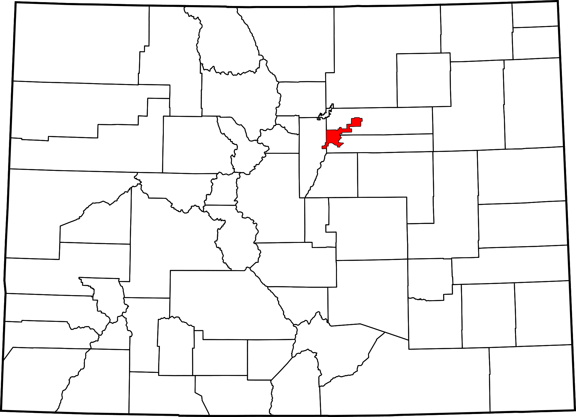 Denver County Colorado Map And Towns Uncover Colorado