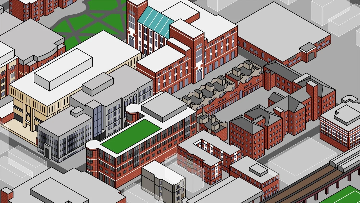 DePaul University Campus Maps Joe Mills Illustration DePaul University Campus Maps Joe Mills Illustration