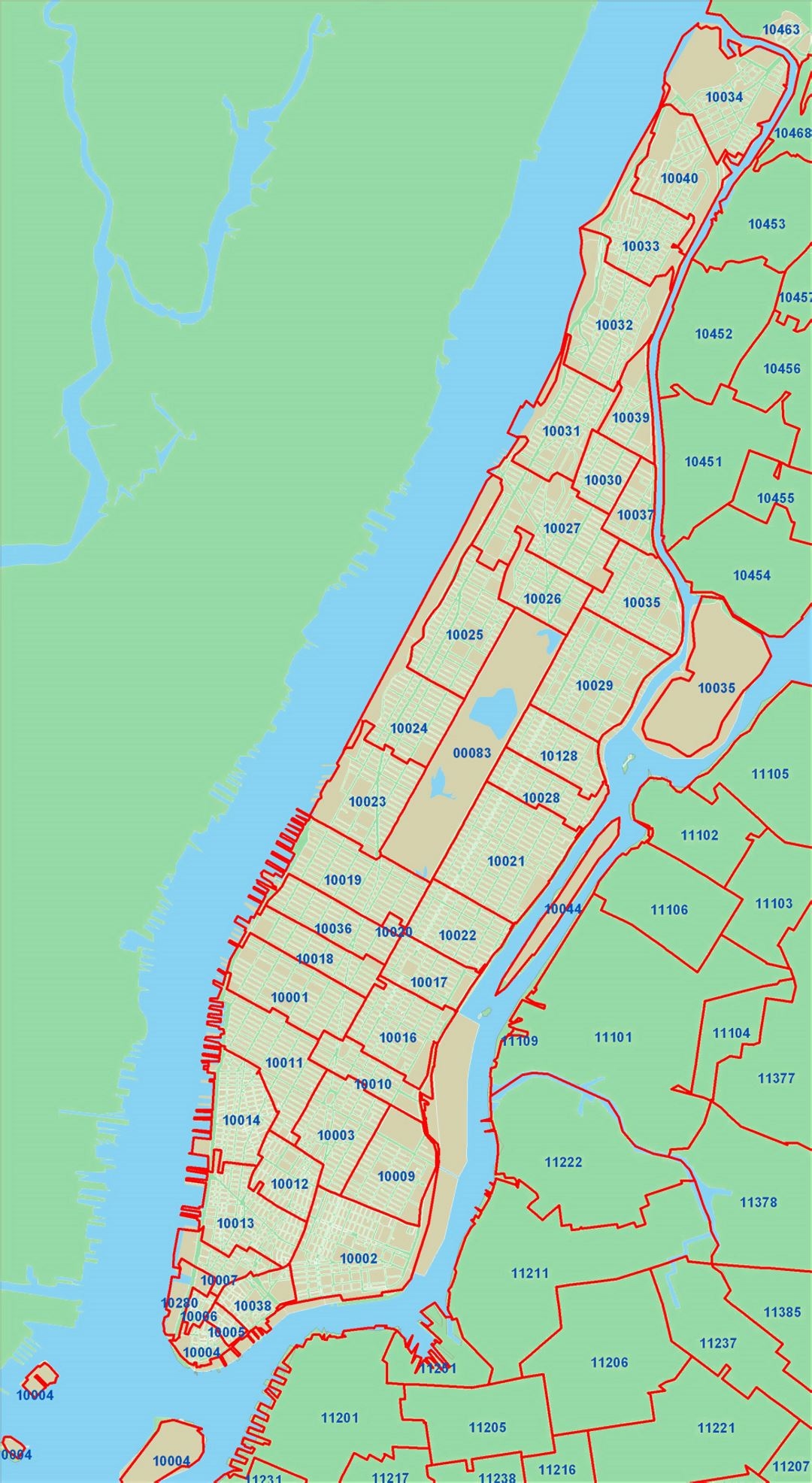 zip code map new york city zip code map new york city