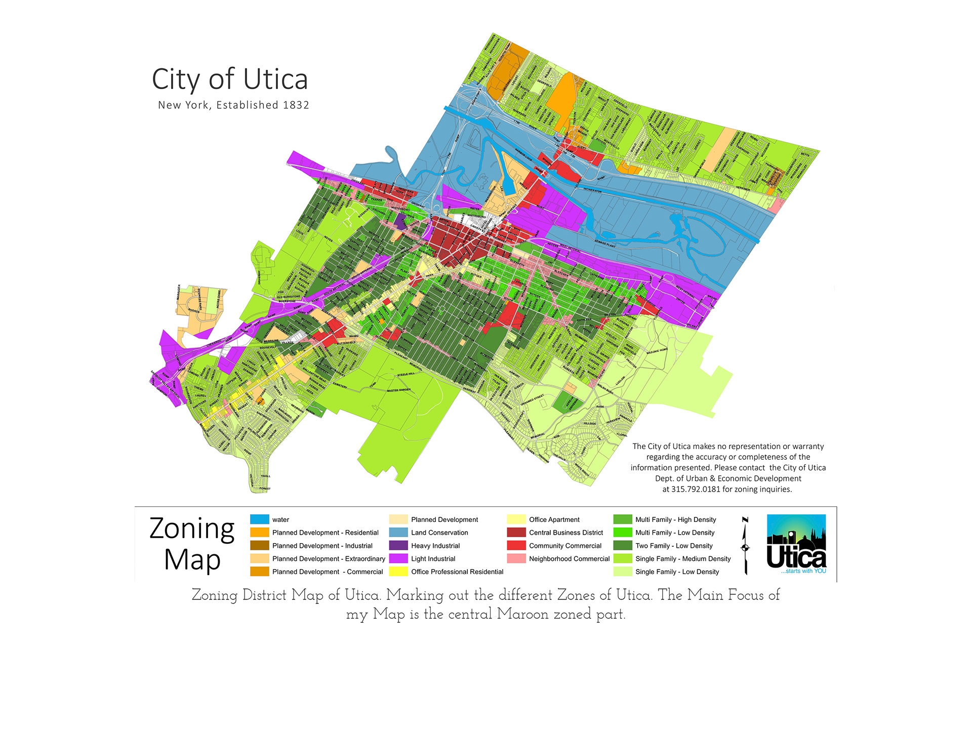 Dev Kamath Map Of Downtown Utica