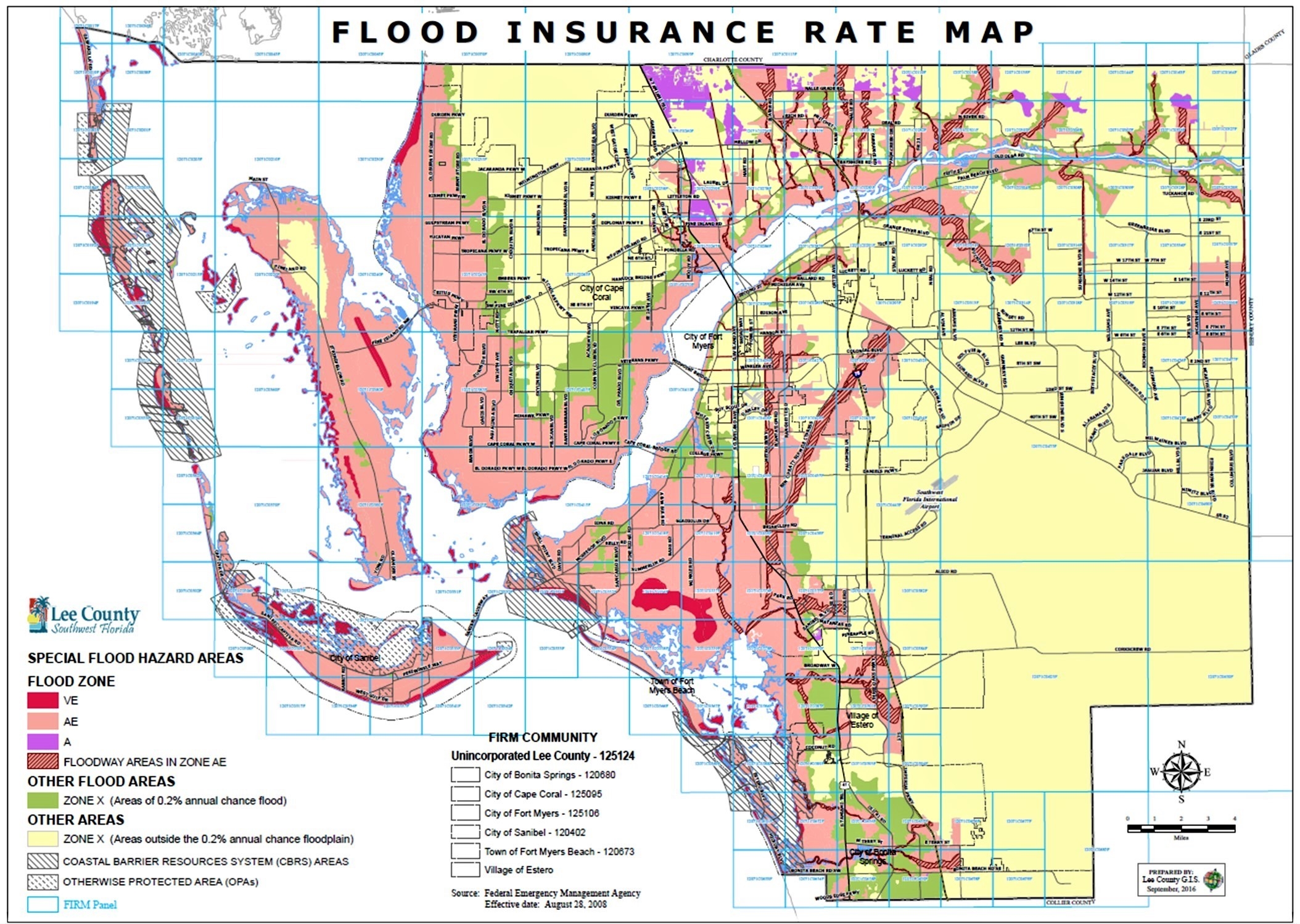 flood zone map lee county