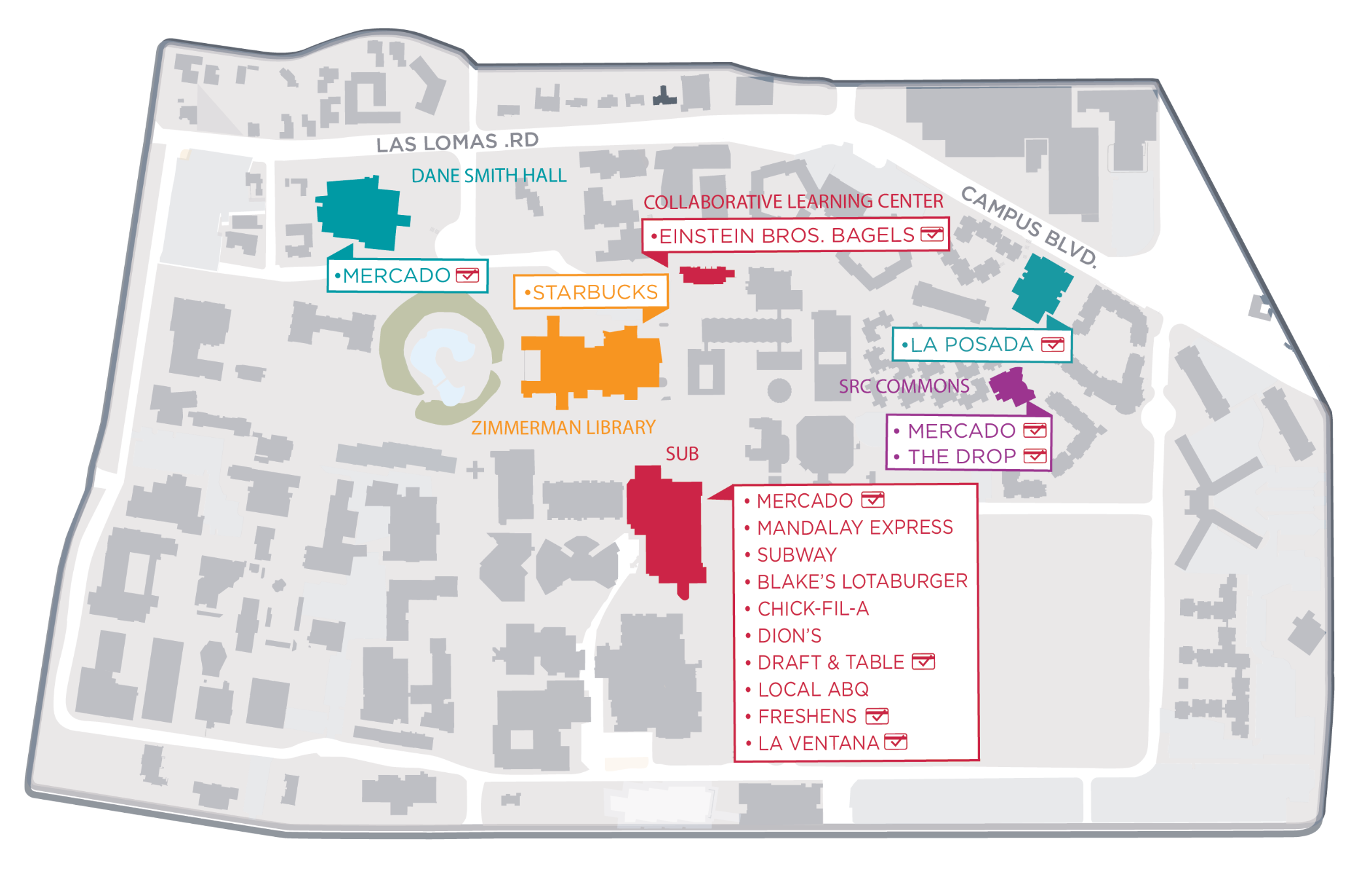 university of new mexico campus map