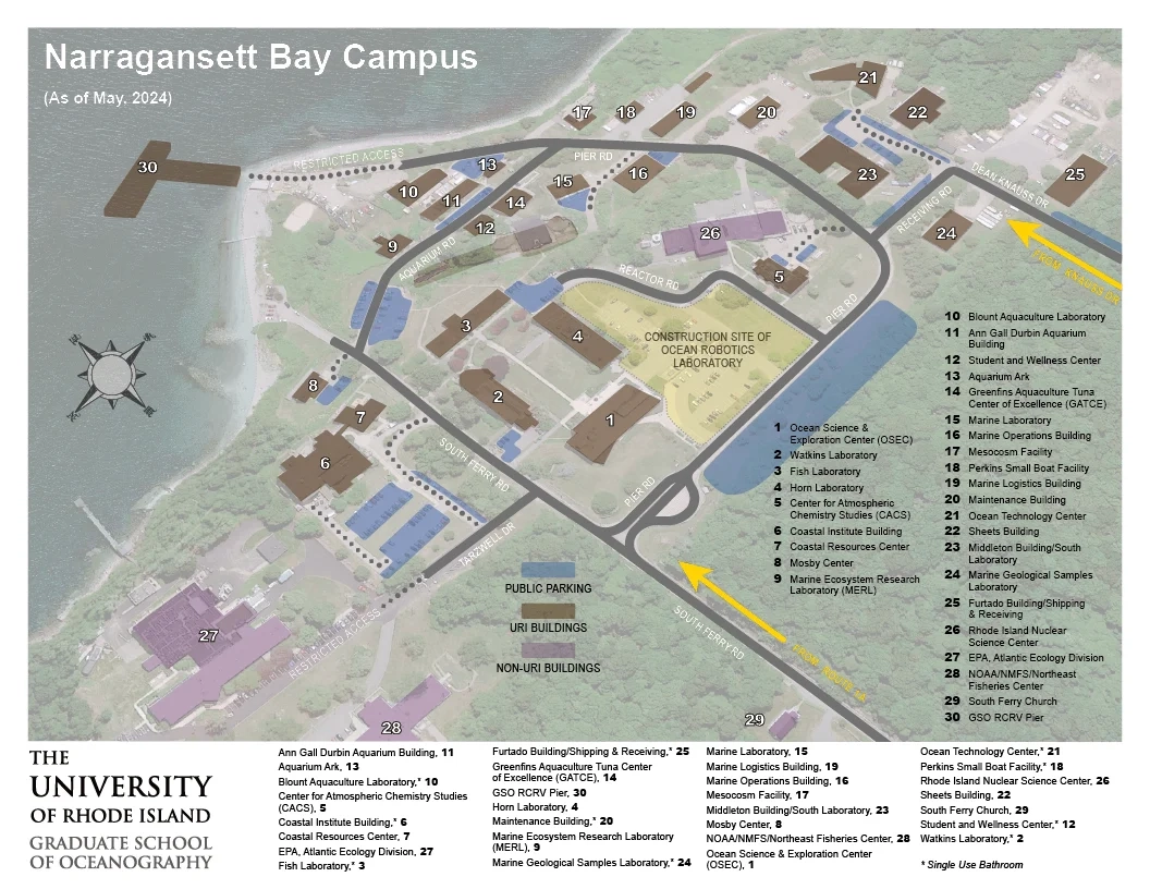 Directions And Campus Map Graduate School Of Oceanography