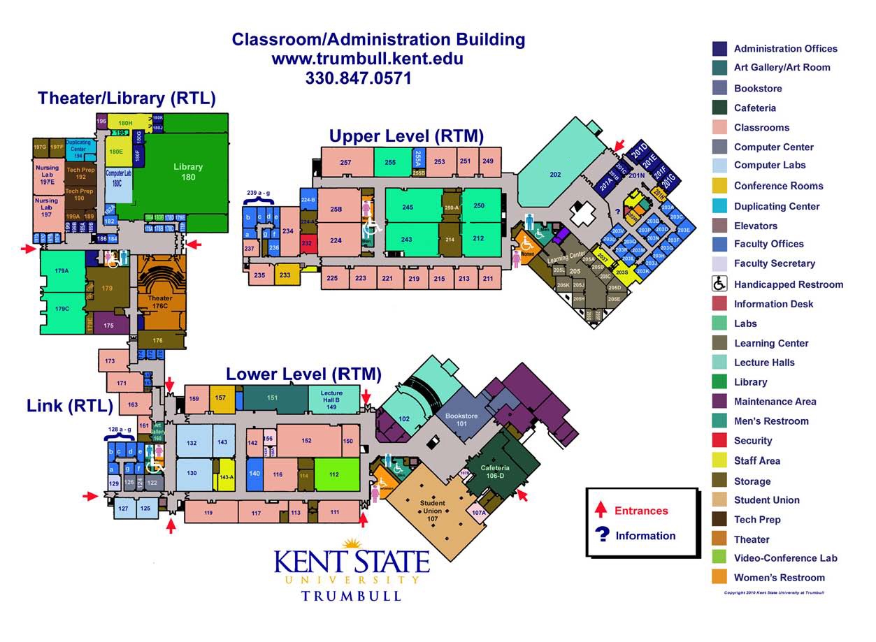 Directions Maps Of Trumbull Campus Kent State Trumbull